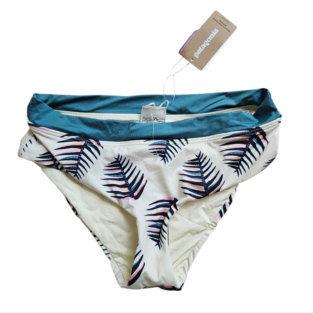 Patagonia palms of my heart swimsuit rutabaga white, Size S, NWT